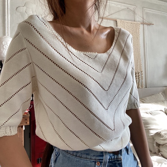 J Crew Ivory Knitted Sweater Size S - Picture 5 of 10